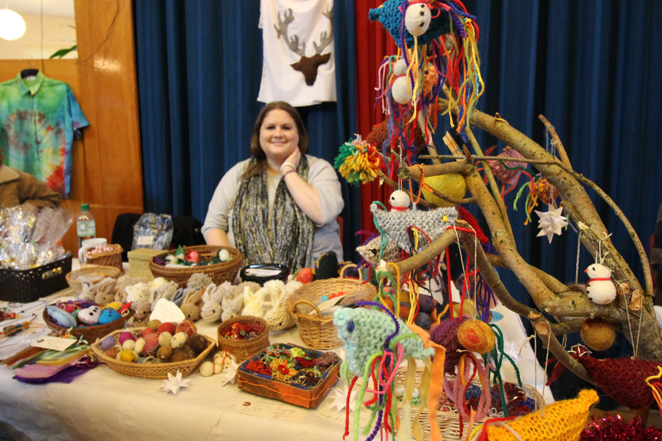 Sarah on the Sheiling Handwork Stall